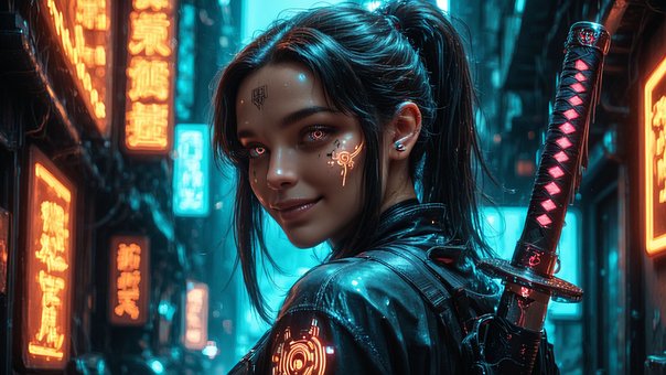 Free Warrior Woman illustration and picture
