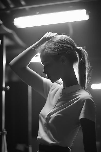 Vrouw, Model, Achter De Schermen