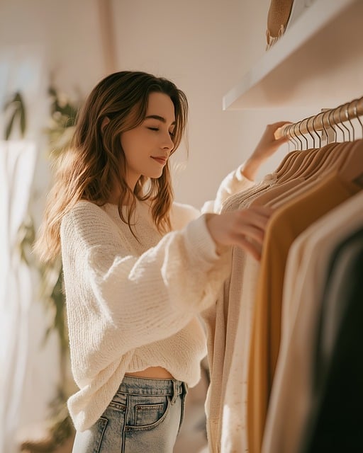 Jonge Vrouw, Garderobe, Kleding Kiezen