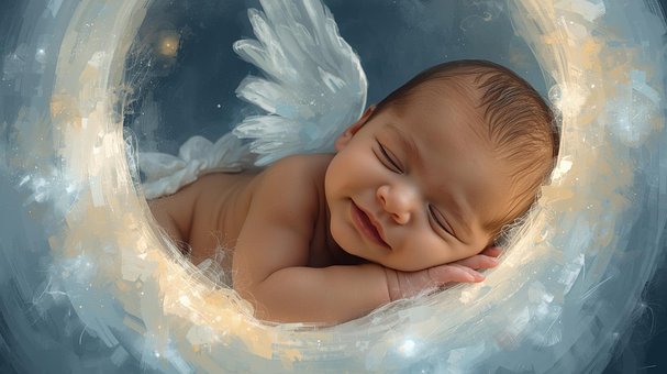 Baby, Sød, Søvn, Halvmånen, Smil, Engel