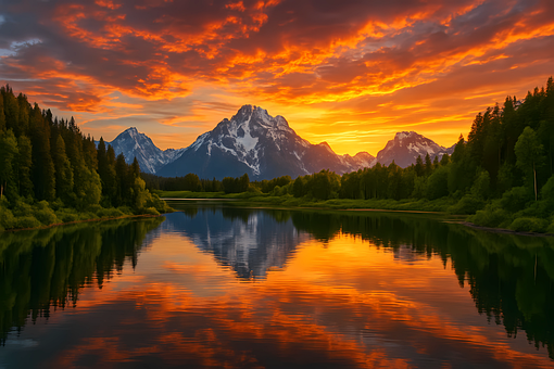 Natur, Landschaft, Sonnenuntergang