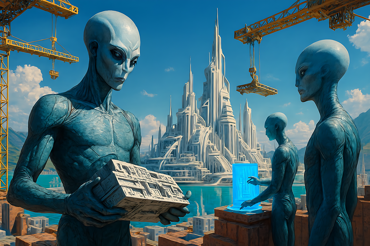 Download free HD stock image of Aliens Atlantis Free aliens atlantis architecture illustration