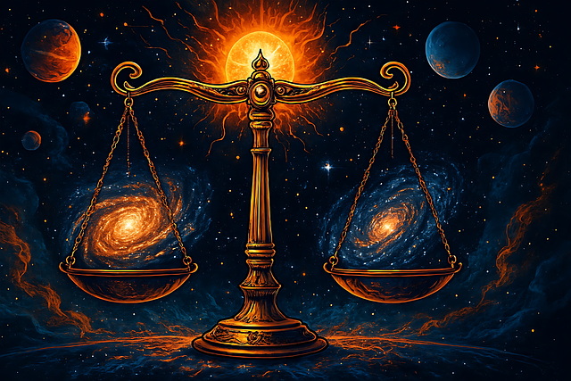 Download Scales, Balance, Universe. Royalty-Free Stock Illustration ...