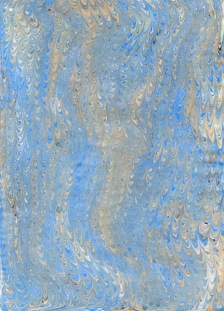Ebru, Textura, Papel, Cor, Azul