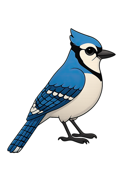 Free blue jay nature jay illustration