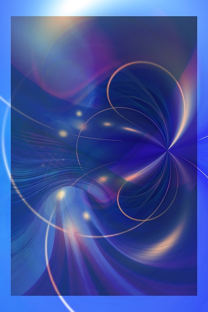 Free fluid abstract waves illustration