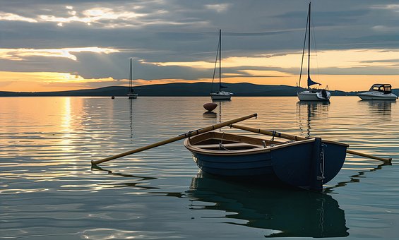 Ódź, See, Wasser, Sonnenuntergang, Natur