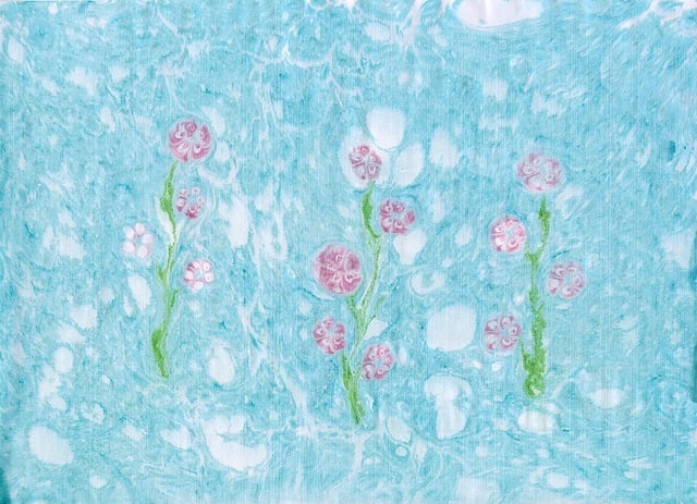 Ebru, Textura, Cor, Papel, Pintura