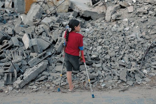 Palæstina, Gaza, Barndom, Krig