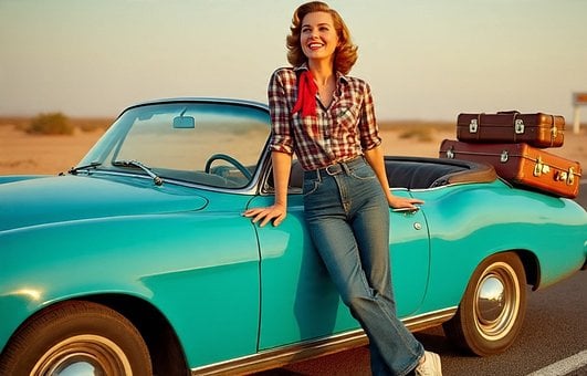 Clásico, Retro, Moda, Viaje, Ciudad
