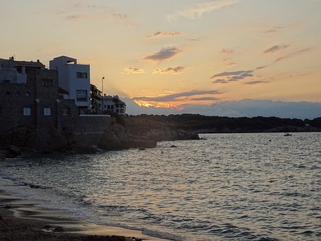 Free Sunset On The Scale Sea photo and picture