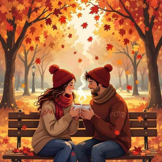Free couple lovers together illustration