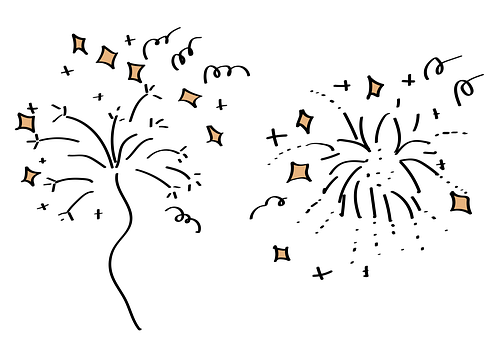 Free Fireworks Burst vector and picture