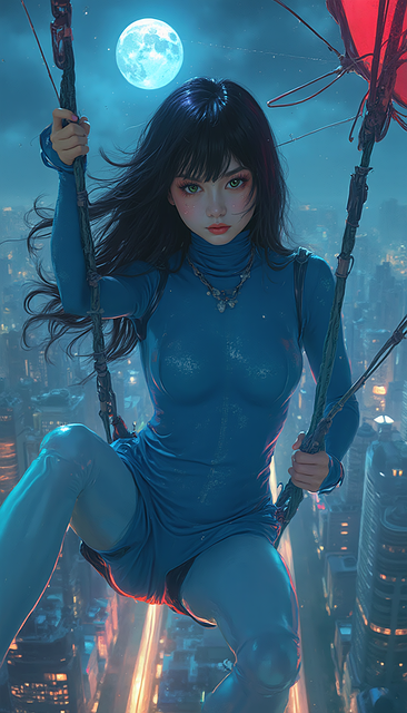 Free fantasy city cityscape illustration