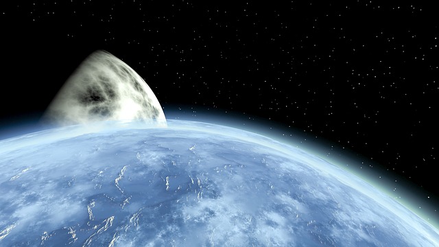 Free space science fiction science illustration