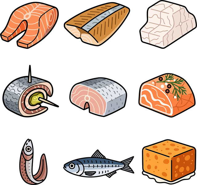 Free ai generated salmon fish vector