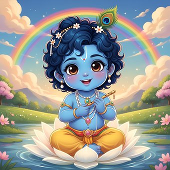 Krishna, Anime, Herre Krishna