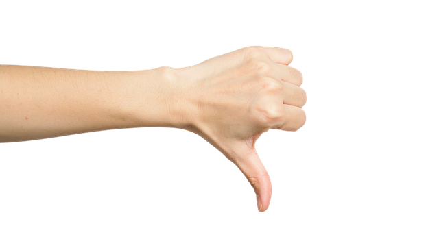 Free Thumbs Down Hand Gesture photo and picture