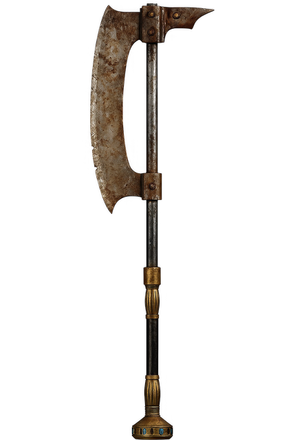 Free medieval axe battle axe fantasy weapon illustration
