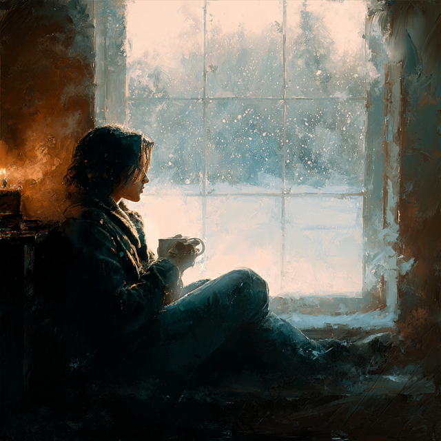 Free comfort solitude reflection illustration