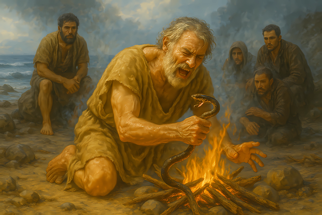 Free apostle snake poison illustration