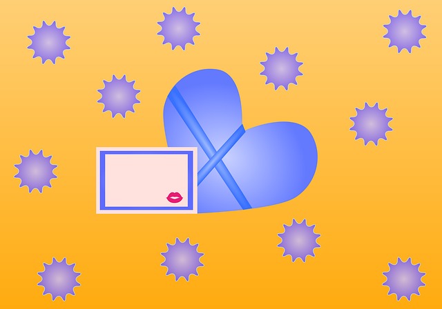 Free heart copy space to dedicate vector
