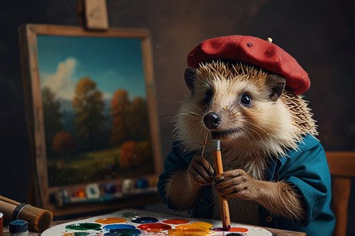 Free Hedgehog Artist illustration and picture