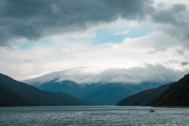 Jezero, Nebe, Příroda, Hory