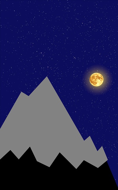 Free mountain landscape snow illustration