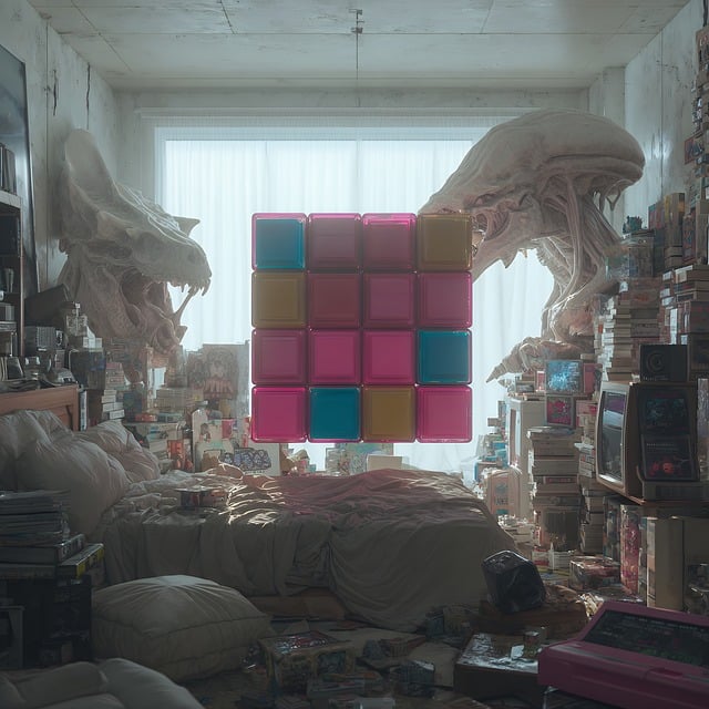 Free ai generated cube rubiks illustration