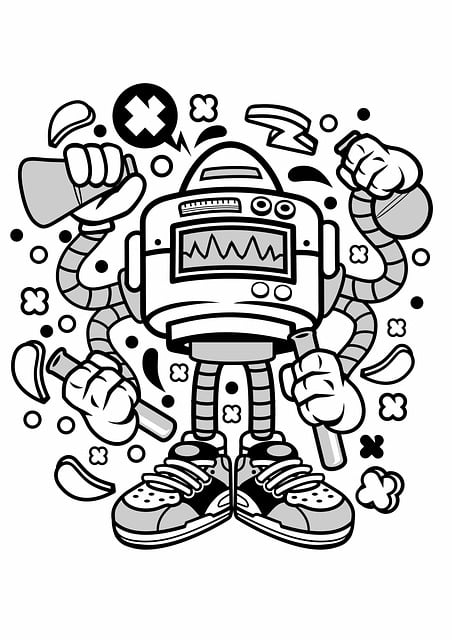 Free designs character design ai robot illustration