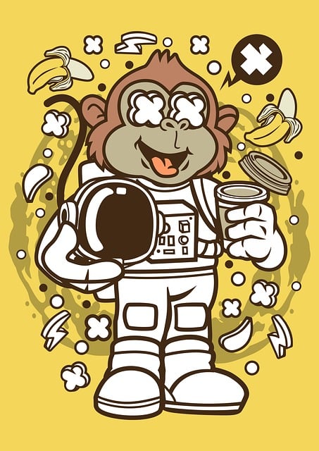 monkey smoking a cigarette in space Orion's Nebula - Space - Phone Case Lexica - A monkey on