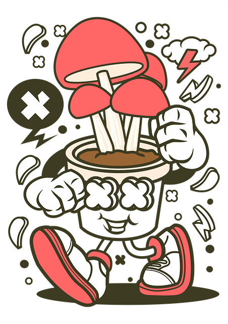 Camiseta Cogumelo, Design De Cogumelo