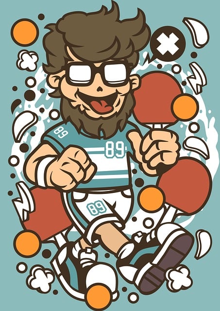 Hipsterský Ping Pong, Design Trička