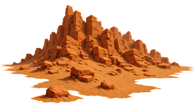 Free stones desert nature illustration
