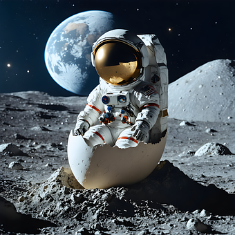 Free Moon Astronaut illustration and picture