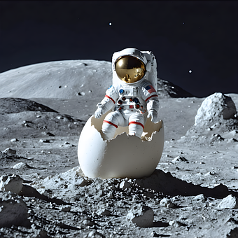 Free Moon Astronaut illustration and picture