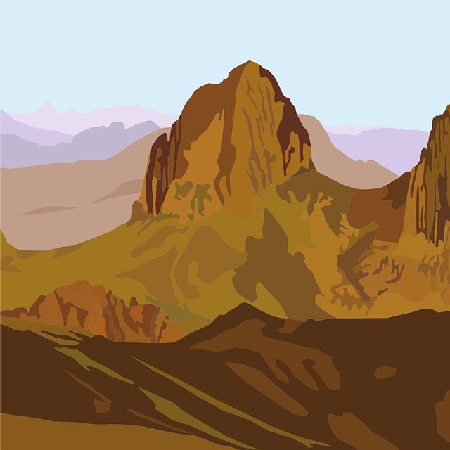 Free hoggar tassili south algeria vector