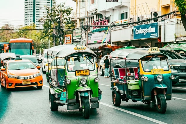 bangkok, thailand, cityscapes, vehicles, bikes, travel, bustling, crowds, crowded, tourism, sightseeing, transportation, markets, festivity, outdoor, ambiance, landscape, adventure, lively, daylight, navigate, motion, exploration