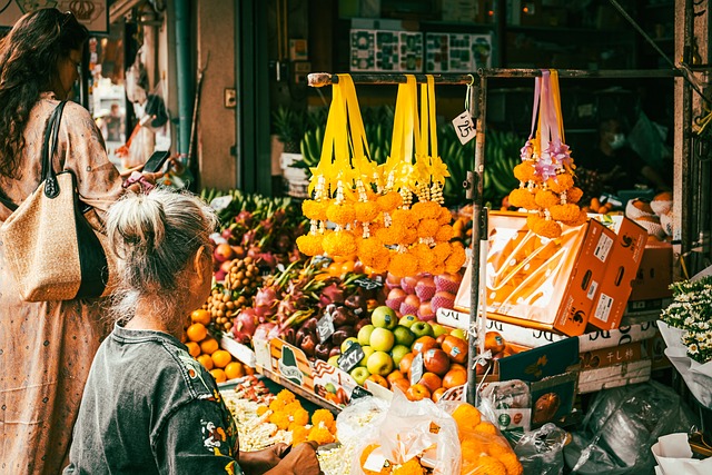Confidente, Fruta, Mercado, Vibrante