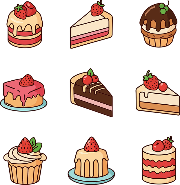 Free cake dessert cupcake vector