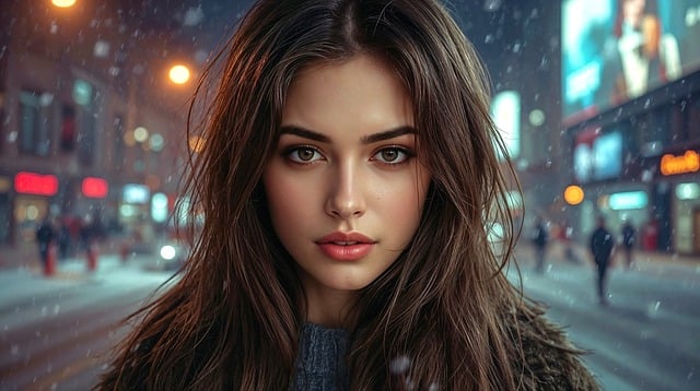 Free woman portrait beauty illustration