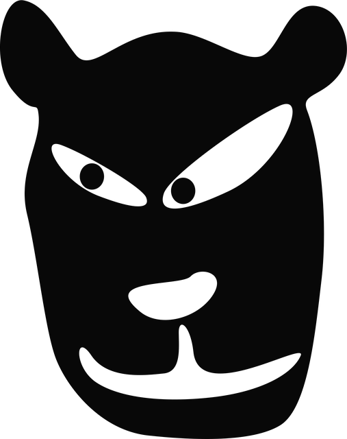 Free face animal puma vector