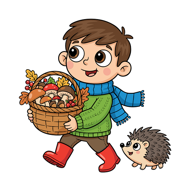 Download free HD stock image of Boy Autumn Free boy autumn harvest vector