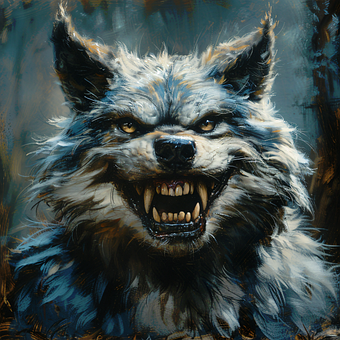 Free Ai Generated Wolf illustration and picture