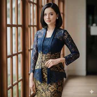 Free Kebaya Portrait illustration and picture