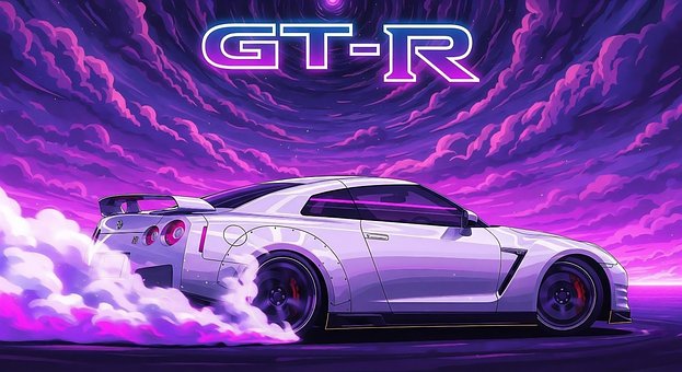 Nissan, Gt-R, Sport, Auto, Anime