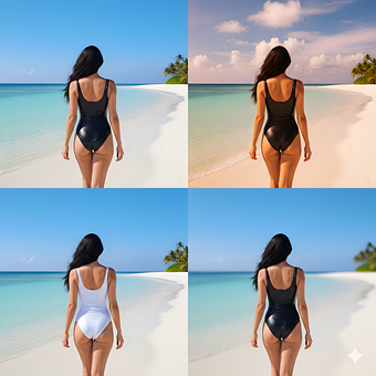 Kvinde, Strand, Badedragt, Unge