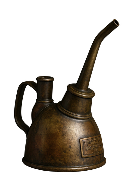 Free antique oil can vintage oiler metal can illustration