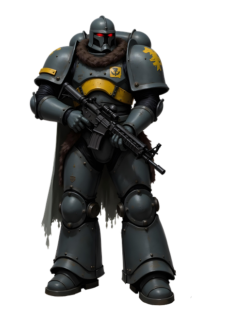 Free warrior cyberpunk soldier illustration